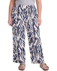 NIC+ZOE - Nic+Zoe Plus Linen-Blend Wide Leg Pant - Lyst