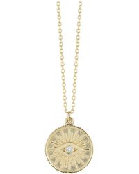 Ember Fine Jewelry - 14k 0.03 Ct. Tw. Diamond Evil Eye Necklace - Lyst