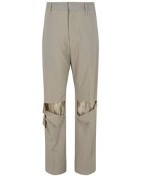 Givenchy - Destroyed Straight Fit Wool-Blend Pant - Lyst