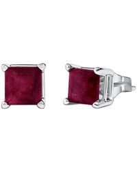 Haus of Brilliance - Colorful Gemstones 14K 1.20 Ct. Tw. Ruby Stud Earrings - Lyst
