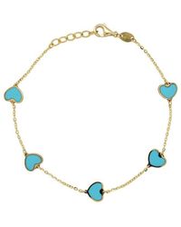 Sabrina Designs - 14k Turquoise Enamel Chain Bracelet - Lyst