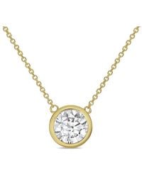 Diana M. Jewels - Diana M. 14K 1.00 Ct. Tw. Lab-Grown Diamond Pendant Necklace - Lyst