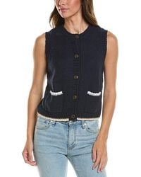 Autumn Cashmere - Contrast Knit Vest - Lyst