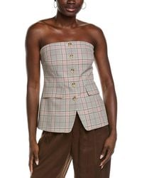 Kenneth Cole - Strapless Button Front Shirt Vest - Lyst