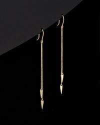 Italian Gold - 14k Double Triangle Drop Earrings - Lyst