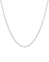 Lab Grown Diamonds - 14K 5.00 Ct. Tw. Lab-Grown Diamond Riviera Necklace - Lyst