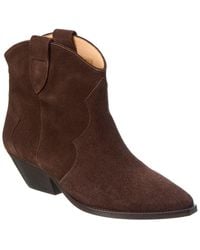Isabel Marant - Dewina Suede Bootie - Lyst