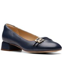 Clarks - Daiss30 Court Leather Flat - Lyst