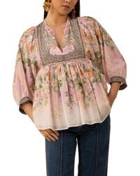 Hale Bob - Silk-Blend Skyler Blouse - Lyst