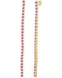 Sphera Milano - 18K Over Cz Drop Earrings - Lyst