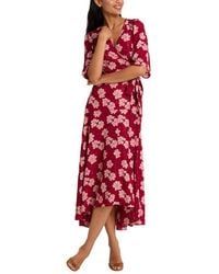 Draper James - Fiona Wrap Midi Dress - Lyst