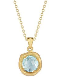 Reiss - 14k 2.25 Ct. Tw. Blue Topaz Necklace - Lyst
