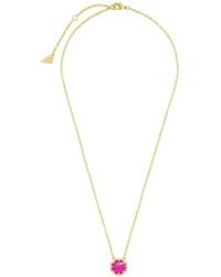 Sterling Forever - 14K Plated Rose Petal Pendant Necklace - Lyst