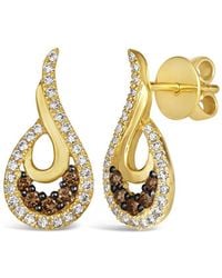 Le Vian - Honey And Chocolate 14k 0.60 Ct. Tw. Diamond Earrings - Lyst
