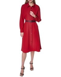 DKNY - Roll Tab Button-Down Dress - Lyst