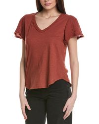 Michael Stars - Tate Fabric Mix T-shirt - Lyst