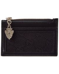 Gucci - Luce Gg Canvas & Leather Card Case - Lyst