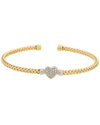 Meshmerise - 18K Vermeil 0.1 Ct. Tw. Diamond Mesh Bangle - Lyst