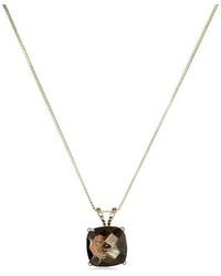 MaxColor - 14k 3.60 Ct. Tw. Smoky Quartz Pendant Necklace - Lyst