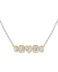 Lab Grown Diamonds - 18K Vermeil 3.57 Ct. Tw. Lab-Grown Diamond Pendant Necklace - Lyst
