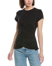 3.1 Phillip Lim - Draped Short Sleeve T-Shirt - Lyst
