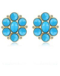 Nina Zhou Jewelry - 14K 8.12 Ct. Tw. Diamond & Cluster Earrings - Lyst