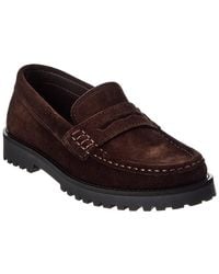 M by Bruno Magli - Galena Lug Sole Suede Loafer - Lyst