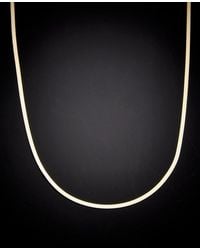 Italian Gold - 14K Herringbone Chain Necklace - Lyst