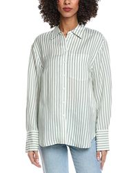 REVERIEE - Linen-Blend Tisbury Button Shirt - Lyst
