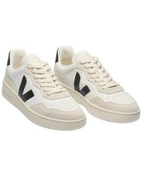 Veja - V-90 Leather & Suede Sneaker - Lyst