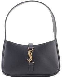 Saint Laurent - Leather Le 5 A 7 Hobo Mini (Authentic Pre-Loved) - Lyst