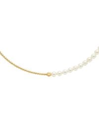 Maitre De Diamant - 18K 4.5-5Mm Pearl Necklace - Lyst