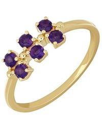 Bony Levy - 14K Color 14K 0.35 Ct. Tw. 6 Amethyst Stackable Ring - Lyst