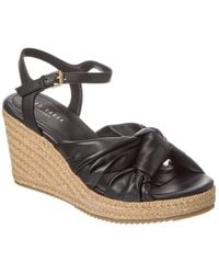 Ted Baker - Taymin Leather Wedge Sandal - Lyst