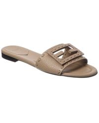 Fendi - Ff Baguette Leather Sandal - Lyst