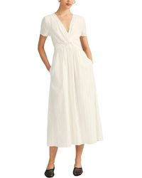 10 Crosby Derek Lam - Esmeray Linen-Blend Midi Dress - Lyst