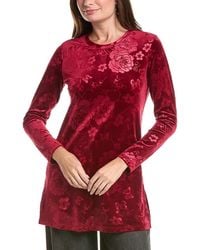 Johnny Was - Embossed Stretch Velvet Tunic - Lyst