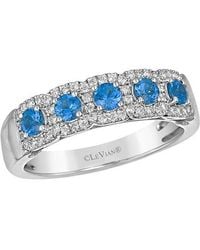 Le Vian - Le Vian Platinum 0.87 Ct. Tw. Diamond & Sapphire Ring - Lyst