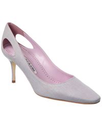 Manolo Blahnik - Toplaca 70 Linen Pump - Lyst