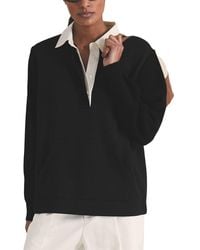 Reiss - Noa Open Collar Wool & Cashmere-Blend Polo Shirt - Lyst