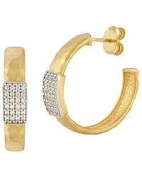 Reiss - 14k 0.29 Ct. Tw. Diamond Hoops - Lyst