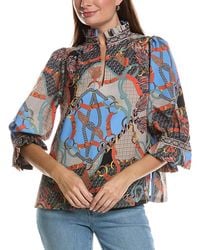 Gretchen Scott - Ruffle Neck Tunic - Lyst