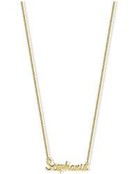 Argento Vivo - 18k Over Silver Stephanie Script Necklace - Lyst