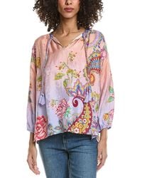 Johnny Was - Margot Silk Blouse - Lyst