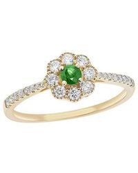 Diana M. Jewels - Fine Jewelry 14K 0.52 Ct. Tw. Diamond & Emerald Half-Eternity Ring - Lyst