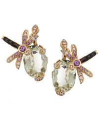 Dior - Dior 18K 12.85 Ct. Tw. Diamond & Gemstone Earrings (Authentic Pre-Owned) - Lyst