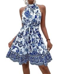 Kayla Paris - Printed Mini Dress - Lyst