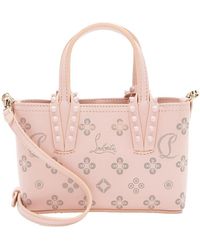 Christian Louboutin - Pink Perforated Leather Loubinthesky Cabata Nano Tote (authentic Pre-loved) - Lyst