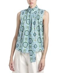 10 Crosby Derek Lam - Allie Sleeveless Bow Blouse - Lyst