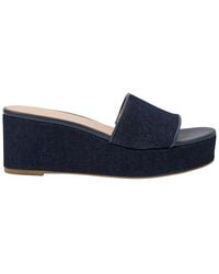 Jack Rogers - Bay Mid-Wedge Denim Sandal - Lyst